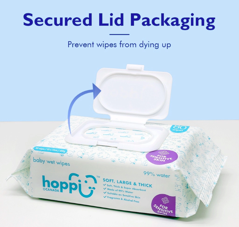 hoppi baby natural wet wipes tissue 宝宝安全湿巾 tisu basah
